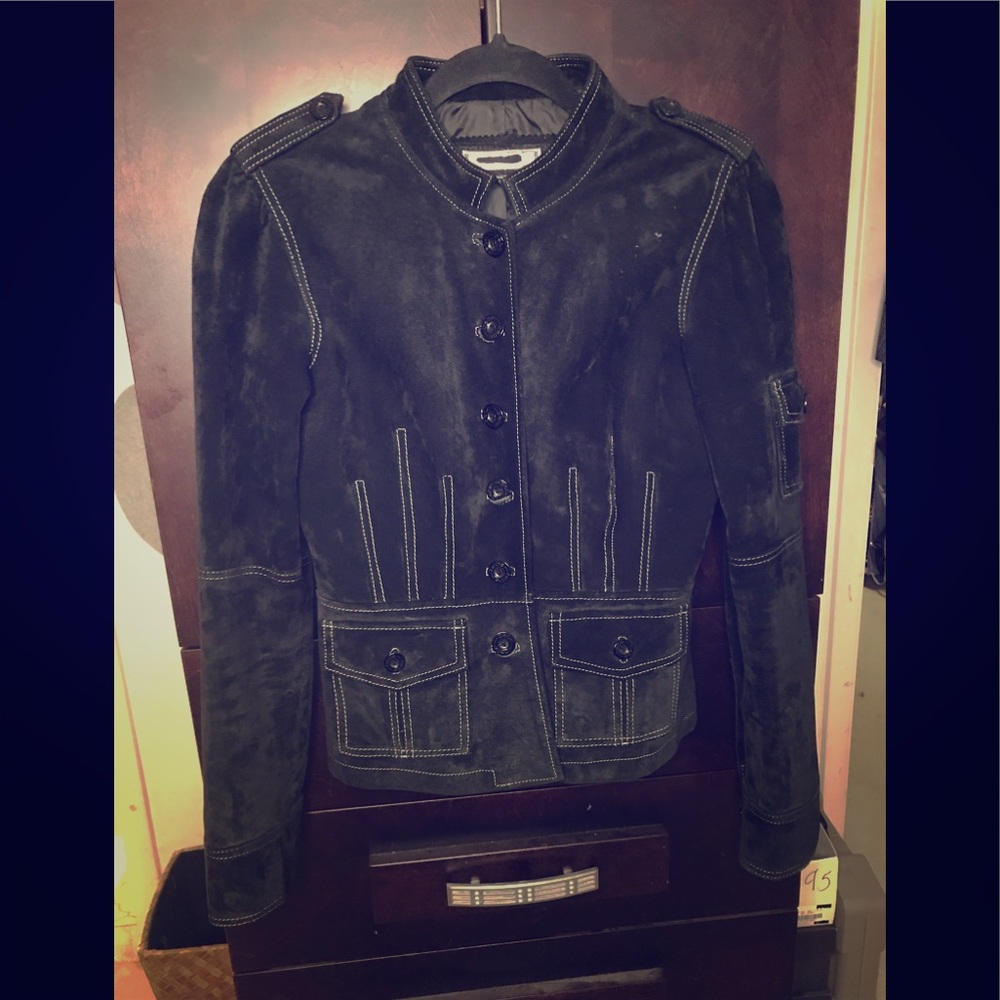 SUPER CUTE BEBE Jacket! Black suede jacket!! HOT!
